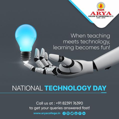 National Technology Day Creative Ads, National Technology Day Poster, National Technology Day, Technology Day, Scientific Inventions, College Ad, Tech Apps, Teaching Posters, Solar Module