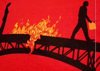 Embers, we're burning bridges down Bridge Tattoo, Personal Sovereignty, Bridge Art, Burning Bridges, Bridge Design, Make Your Mark, Website Builder, Body Art Tattoos, First Year