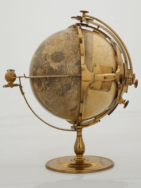 400 Years of Beautiful, Historical, and Powerful Globes | This ridiculously awesome moon globe was made by the artist John Russell in 1797.  British Library  | WIRED.com Décor Steampunk, Steampunk Bedroom, Steampunk Kitchen, Moon Globe, Scientific Instruments, Globe Vintage, John Russell, Armillary Sphere, Buku Harry Potter