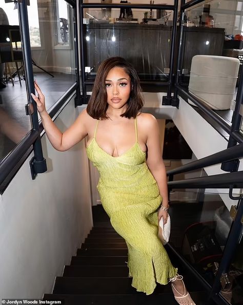 Jordyn Woods Style, Woods Outfit, Jordan Woods, Wood Fashion, Jordyn Woods, Yes To The Dress, Strappy Dresses, Celebrity Look, Modest Outfits