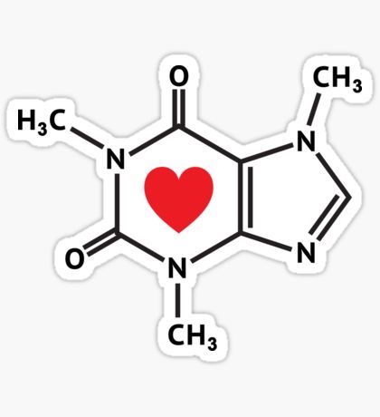 A brown caffeine molecule with a pink love heart. • Also buy this artwork on stickers. Bf Ideas, Caffeine Molecule, Pink Love Heart, Tattoo And Piercings, Crazy Tattoos, Weird Tattoos, Molecular Structure, Heart Stickers, Pink Love