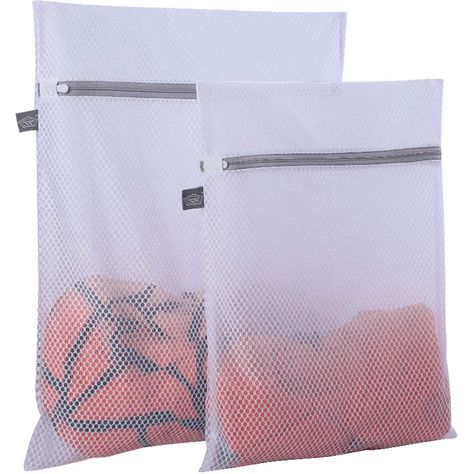 PRICES MAY VARY. Polyester 【Small Size Set】: it has 2 small delicates bag(12*16 inch and 16*20 inch),it is appropriate for small clothing and household,such as t-shirt,panty,lingerie,bra,cloth face mask,sock. 【Honeycomb Mesh 】:Upgard Mesh Fabric, Honeycomb Structure (125g Mesh Fabric, Super Sturdy)：The mesh wash bag is durable andreusable. It is upgard net fabric and 125gsm heavier than other’s(only 90gsm),non-deformable and long-lasting polypropylene. This wash mesh bag has big mesh,soap and wa Travel Laundry Bag, Delicate Clothes, Washing Laundry, Laundry Bags, Travel Bag Organization, Small Laundry, Mesh Laundry Bags, Laundry Supplies, Net Fabric