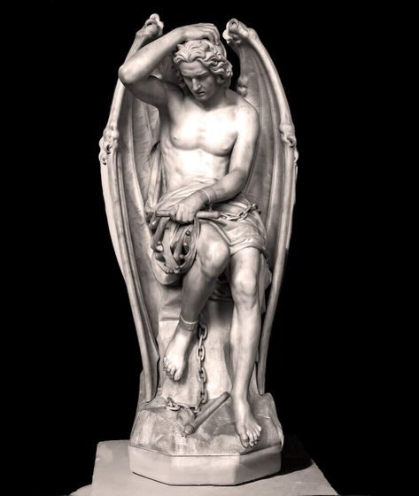 The Satanic Bible, Pagan Beliefs, Book Of Mormon, Marble Sculpture, Puppies Funny, Art Historian, Fallen Angel, The Devil, Anton