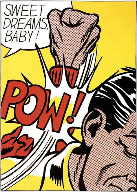 Pop Art Roy Lichtenstein, American Pop Art, Roy Lichtenstein Pop Art, Lichtenstein Pop Art, Sweet Dreams Baby, Pop Art Movement, Pop Art Comic, Roy Lichtenstein, Art Ancien