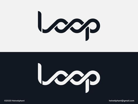 Loop - logo updated by Helvetiphant™ on Dribbble Long Typography Logo, Innovate Logo, Korean Symbols, Wordmark Logo Typography, Flow Logo, Wordmark Logo Design, Loop Logo, Typographic Logo Design, Business Fonts