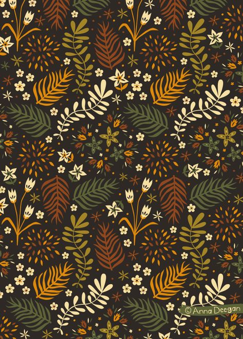 Posca Art, Fall Patterns, For Wallpaper, Art Et Illustration, Christmas Illustration, Fantasy Illustration, Fall Wallpaper, Surface Pattern Design, Pattern Wallpaper