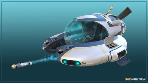 Subnautica Seamoth submarine Subnautica Concept Art, Spaceship Concept, Spaceship Design, Concept Ships, Futuristic Technology, Nautilus, Water Crafts, Concept Cars, Submarine