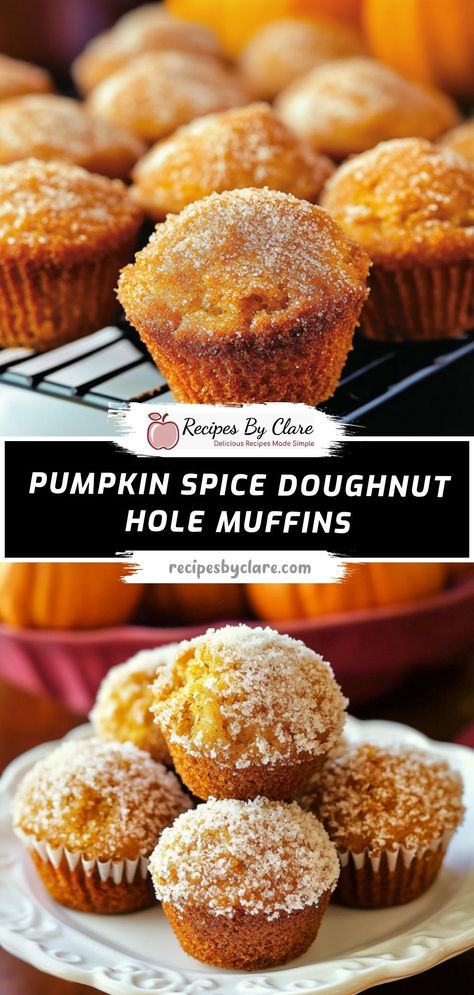 These mini muffins are filled with warm pumpkin spice flavors, coated in cinnamon-sugar for a doughnut hole-like indulgence—perfect for fall gatherings!  Ingredients:  1/2 cup pumpkin puree 1 3/4 cups all-purpose flour 1/4 cup unsalted butter, melted 1 teaspoon ground cinnamon Soft and spiced, these pumpkin doughnut hole muffins are dipped in butter and coated with cinnamon-sugar, delivering a warm, sugary crunch with every bite! Recipes With 1 Cup Of Pumpkin, Mini Pumpkin Muffins Easy, Baking With Pumpkin Puree, Easy Pumpkin Puree Recipes, Desserts With Pumpkin Puree, Pumpkin Puree Desserts, Recipes Using Pumpkin Puree, Pumpkin Puree Recipes Desserts, Recipes With Pumpkin Puree