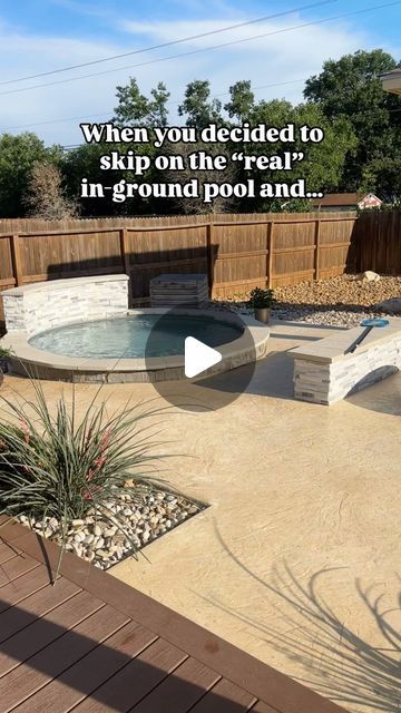 Stock Tank Love on Instagram: "There’s girl math, but can we call this stock tank pool math?! 🙌💦  We see it ALL the time. It’s not that our customers can’t afford an in-ground pool. Many can and are seriously considering putting one in. BUT when they realize that they can add a stock tank pool and still still have room in the budget for new landscaping/decking/masonry/furniture/etc… it’s a no brainer! 🤯 Especially when most of us are just chillin or floating in the shallow end of a “real” pool anyway! 💦🙌  This set up is a perfect example of how the possibilities are absolutely endless with stock tank pools! The fountain. The stonework. The landscaping. It’s allll 🤌🤌🤌  #stocktanklove #stocktankpool #tinypool #backyardoasis #abovegroundpool #cowboypool #micropool #backyarddesign" Stocktank Pool Ideas, Stock Tank Pool Ideas, Stock Tank Pools, Cowboy Pool, Italy Packing, Tank Pools, Italy Packing List, Stock Tank Pool Diy, Pond Pool