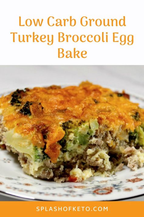 Broccoli Egg Bake, Turkey Breakfast Recipes, Ground Turkey Broccoli, Low Carb Ground Turkey, Turkey Stir Fry Recipes, Recipes Using Ground Turkey, Turkey Broccoli, Ground Turkey Casserole, Ground Turkey Recipe