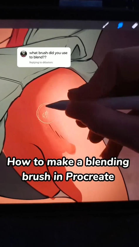 Learn how to create a custom blending brush in Procreate with this easy-to-follow tutorial. #procreate #tutorial . #Free_Blending_Brushes_For_Procreate #Procreate_Brush_Design #How_To_Shade_Shadows #Painted_Digital_Art Blending In Procreate, How To Create Procreate Brushes, How To Blend Procreate, Making Procreate Brushes, Coloring On Procreate, Procreate Shading Tips, How To Paint In Procreate, Digital Art How To, Procreate Blending Tutorial