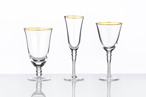 Where to find GOLD RIM GLASSWARE in East Bay Pleasanton California, Gold Rimmed Glasses, Rimmed Glasses, San Ramon, Walnut Creek, Flute Glass, East Bay, Water Glass, Event Rental