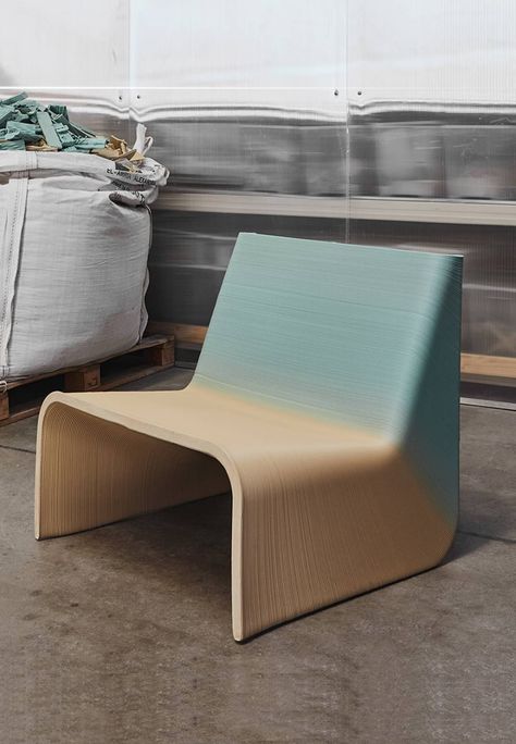 The New Raw turns plastic waste into limited edition chairs | STIRpad News | STIRpad Recycled Plastic Chair, Plastic Industry, Colored Ceiling, Printed Chair, Big Design, Plastic Furniture, Plastic Design, Sustainable Furniture, Traditional Furniture