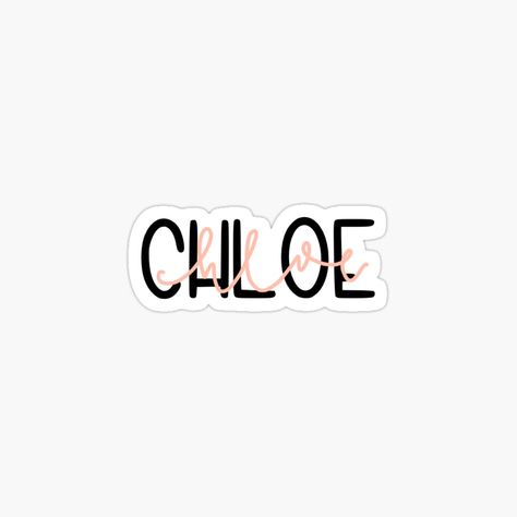 Get my art printed on awesome products. Support me at Redbubble #RBandME: https://www.redbubble.com/i/sticker/Custom-Chloe-Layered-Name-by-aecarter26/69060880.EJUG5?asc=u Chloe Name Art, Chloe Wallpaper Name, Chloe + Core + Aesthetic, Chloe Wallpaper, Chloe Aesthetic, Chloe Name, Happy Sunshine, Aesthetic Names, Name Sticker