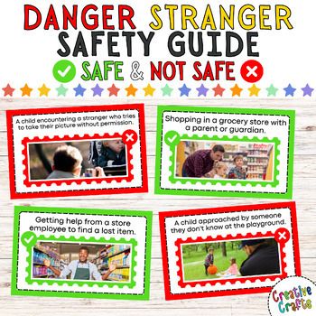 Classroom Safety Activities, Safe Unsafe Activities, Stranger Danger Preschool Activities, Stranger Danger Preschool, Stranger Danger Activities, Stranger Danger Lessons, Starting A Daycare Center, Safety Rules For Kids, Starting A Daycare