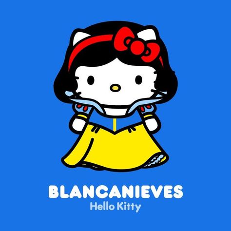 Hello Kitty Snow White | Disney Princess Bouquet Toppers, Hello Kitty Imagenes, Princess Kitty, Disney Crossover, Hello Kitty Tattoos, Charmmy Kitty, Hello Kitty Images, Hello Kitty Characters, Hello Kit