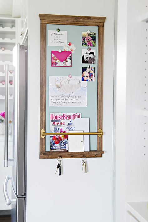 IHEART ORGANIZING PROJECTS - Jennifer Jones Organisation, Decorative Magnetic Board, Kitchen Memo Board, Diy Magnet Board, Command Centers, Wand Organizer, Magnetic Memo Board, Magnetic Boards, Family Command Center