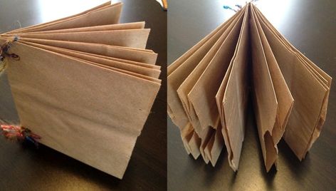 Zebra Craft, Paper Bag Books, How To Make A Paper Bag, Diy Paper Bag, Paper Bag Scrapbook, Paper Bag Album, Homemade Books, Paper Grocery Bags, Paper Bag Crafts