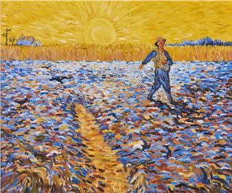 The Sower - Vincent van Gogh Van Gohn, Theo Van Gogh, Maurice Denis, Favorite Paintings, Art Deco Poster, Deco Poster, Painted Boards, Vincent Van, Mother And Child