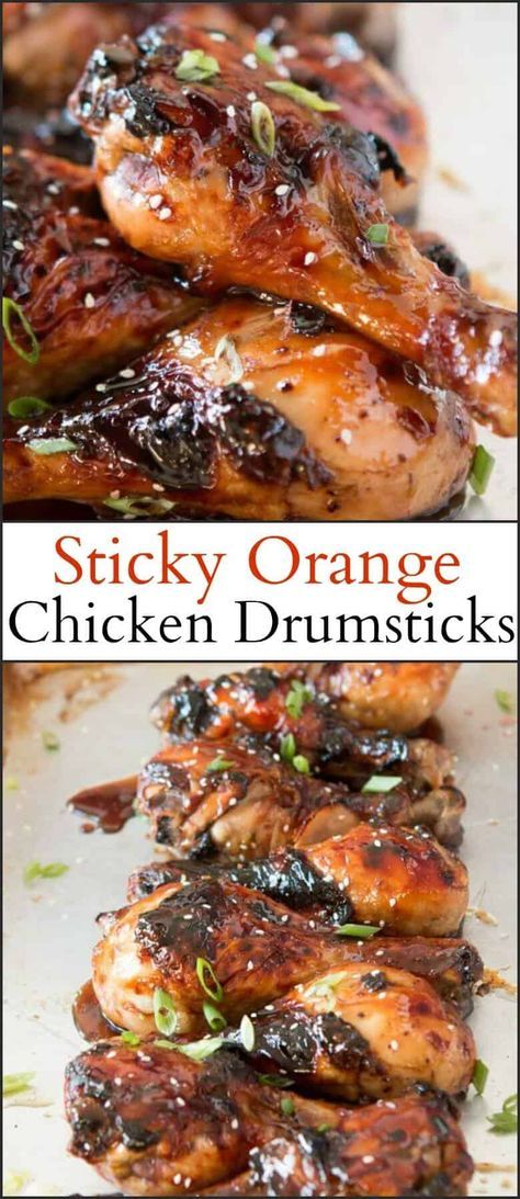 I'm begging you all to pin the heck out of this one because not only are the sticky orange chicken drumsticks going to be your new favorite but you can actually use any cut of chicken you want. ohsweetbasil.com Orange Chicken Drumsticks Crockpot, Grilled Butterfly Chicken Drumsticks, Chicken Drumlets Recipe, Orange Chicken Drumsticks, Sticky Orange Chicken, Baked Orange Chicken, Bone Appetit, Marion Grasby, Oh Sweet Basil