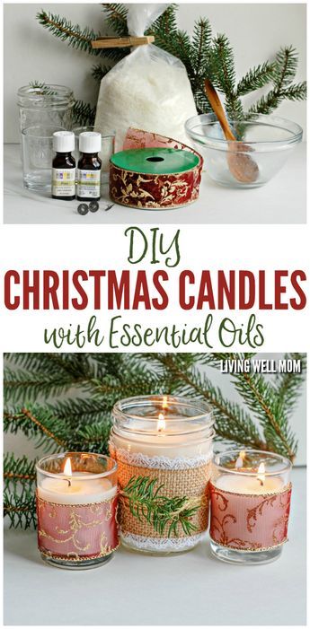 Diy Christmas Candles, Candles With Essential Oils, Do It Yourself Decoration, Diy Candles Easy, Christmas Candles Diy, Diy Candles Homemade, Homemade Scented Candles, Natural Candle, Diy Candles Scented