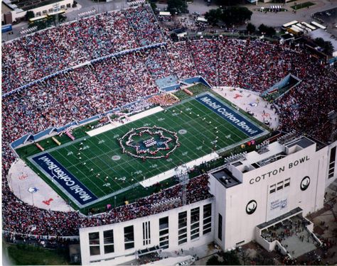 Cotton Bowl Stadium - Dallas Fair Park. 1/2 marathon starting at the Cotton Bowl Stadium Nfl Football Stadium, Cowboys Stadium, Roadtrip America, Only In Texas, Nfl Stadiums, Texas Places, Texas Football, Texas Aggies, Aerial Photos