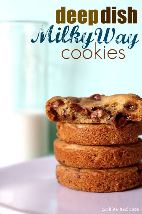 Cookies Butterscotch, Brownie Cookie Recipe, The Best Cookie Recipes, Milky Way Cookies, Deep Dish Cookie, Apple Pudding, Chocolate Chunk, Chocolate Chunk Cookies, S'mores