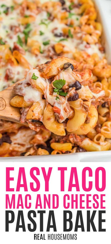 Mac N Cheese Casserole, Taco Pasta Bake, Cheese Pasta Bake, Pasta Macaroni, Cheap Family Dinners, Taco Mac, Mac And Cheese Pasta, Taco Mac And Cheese, Macaroni Casserole