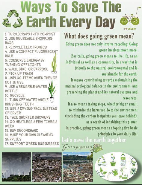 Going green , save the earth , earth day , our plant. Sustainability Infographic, Life Orientation, Earth Day Facts, Resident Events, Save Planet, Social Studies Projects, Scout Crafts, Save Planet Earth, Hand Art Kids