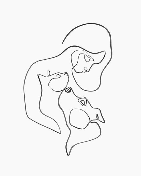 Dog And Girl Tattoo, Dog And Girl, Cat And Dog Tattoo, Dog Line Art, Girl Tattoo, Outline Art, Dog Tattoo, Simplistic Tattoos, Dog Tattoos