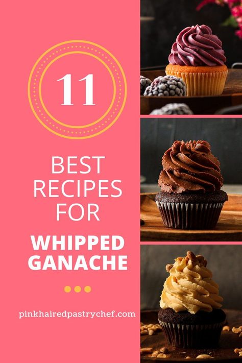 Best Chocolate Ganache Recipe, Flavoured Ganache Recipes, Whipped Ganache Recipe, Flavored Ganache Recipe, Whipped Vanilla Bean Ganache, Vanilla Ganache Recipe, Whipped Ganache Filling, Ganache Flavors, Amaretto Ganache