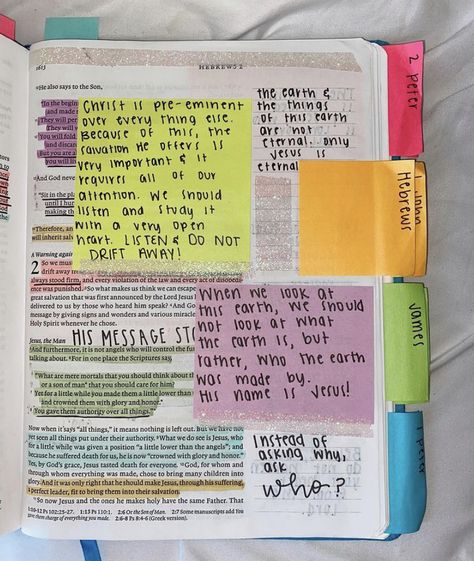 Bible Anotating, Hebrews Bible Study, Bible Goals, Hebrews 2, Studying Scripture, Bible Decor, Teen Bible Study, Bible Journal Notebooks, Christian Board