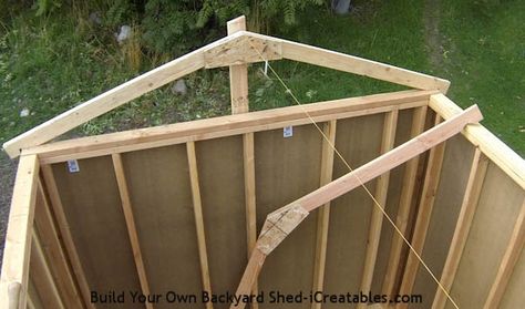 Shed Roof Framing, Building A Shed Roof, Roof Rafters, Build A Shed, Framing Construction, Wood Storage Sheds, Simple Shed, Steel Framing, Shed Building Plans