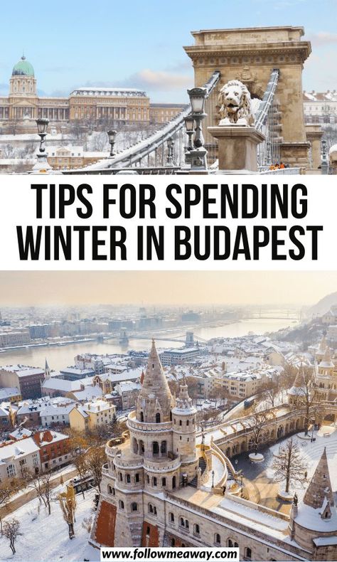 Budapest New Year, Winter In Budapest, Budapest Hungary Winter, Budapest Bucket List, Budapest In Winter, Budapest Checklist, Budapest Outfit Winter, Budapest January, Hungary Winter