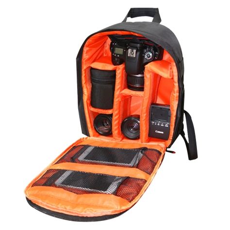 [$9.87] INDEPMAN DL-B012 Portable Outdoor Sports Backpack Camera Bag for GoPro, SJCAM, Nikon, Canon, Xiaomi Xiaoyi YI, Size: 27.5 * 12.5 * 34 cm(Orange) Dslr Bag, Dslr Backpack, Single Lens Reflex Camera, Backpack Photography, Camera Bag Backpack, Camera Storage, Dslr Photography Tips, Dslr Camera Bag, Reflex Camera