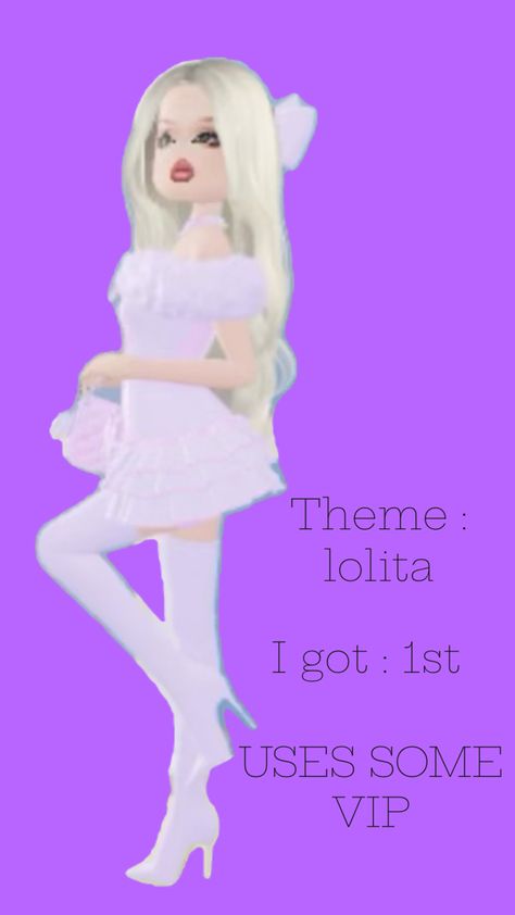 Dress to impress Lolita first Dress To Impress Lotila, Lolíta Dress To Impress, 1st Place, Lolita Dress, Dress To Impress, Quick Saves