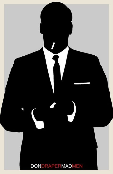 Mad Men 1960s Silhouette, Tattoos In The Workplace, Mad Men Poster, Mad Men Party, Don Draper, Mad Men Fashion, Mad World, Mens Fashion Rugged, The Don