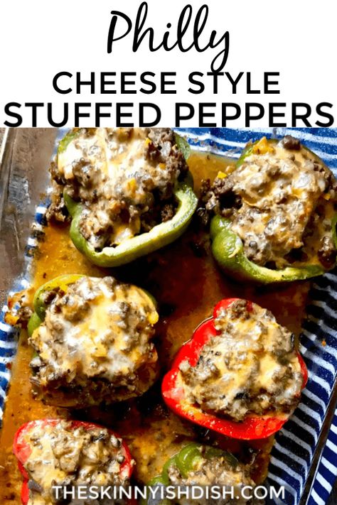 Skinnyish Dish, Detox Diets, Cheesesteak Stuffed Peppers, Ww Meals, Cheese Stuffed Peppers, Cheese Steak, Philly Cheese, Cheese Stuffed, Peppers Recipes