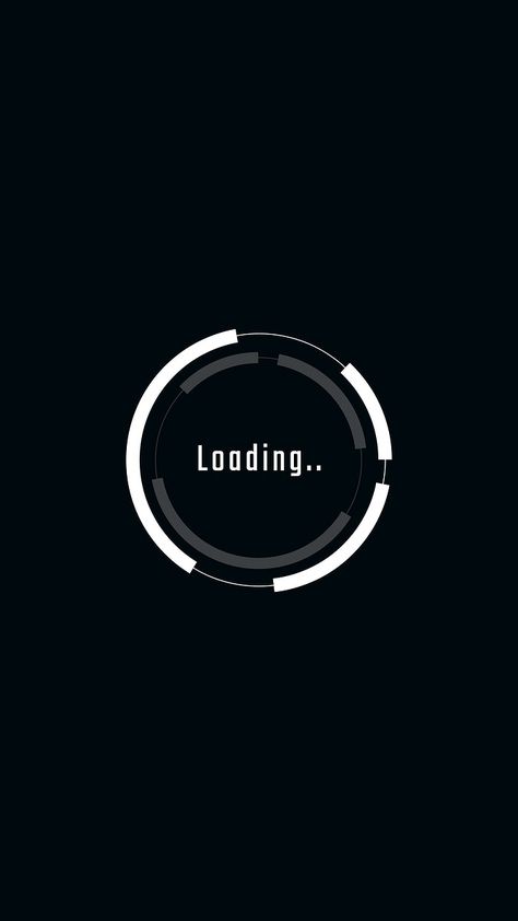 Loading icon smartphone screen vector for technology device | free image by rawpixel.com / Aew Black Loading Screen, Loading Wallpaper, Loading Logo, Circle Wallpaper, Loading Image, Loading Icon, Boho Background, Loading Screen, Delivery Pictures