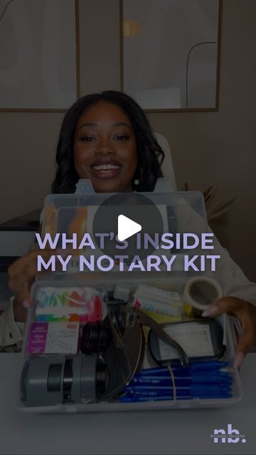 Sierra Walker | Notary Business Coach on Instagram: "Essentials for your notary kit 😍  While mine is packed with must-haves, my notary bag holds even more - from marketing materials to notarial certificates and payment processors.   Want a deeper dive of my notary bag? Let me know! 😊  Everything, including the kit itself (and tons more notary supplies) is linked in my Amazon storefront. Click the 🔗 in my bio or comment “KIT” for the direct link so that you can build your own!  👉🏾 follow @thenotaryblueprint to fast track your journey to financial freedom. I empower busy moms and 9-5 workers with proven marketing strategies to help you get clients, quit your job and go full time in your notary business.  #notarypublic #remoteonlinenotary #mobilenotary #loansigningagent #notarytraining # Notary Photoshoot Ideas, How To Become A Notary Public, Mobile Notary Business, Notary Office, Notary Supplies, Become A Notary, Notary Public Business, Notary Service, Notary Signing Agent