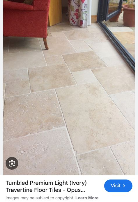 Stone Kitchen Floor, Ivory Travertine, Indoor Flooring, Travertine Floor Tile, Stone Tile Flooring, Limestone Flooring, Patterned Floor Tiles, Travertine Floors, Light Ivory