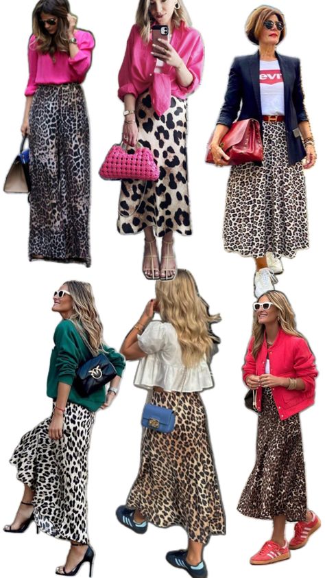 Leopard Print Skirt Outfit, Printed Skirt Outfit, Rok Outfit, Clothing Wardrobe, Leopard Print Outfits, Leopard Outfits, Animal Print Outfits, Rock Outfit, Leopard Print Skirt