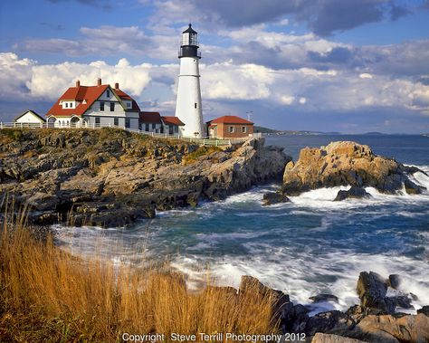 Lighthouse Photoshoot, Lighthouse Landscape, South Portland Maine, Portland Head Lighthouse, Lighthouses Photography, Maine Art, Lighthouse Painting, Lighthouse Pictures, Seascape Photography