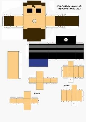 Hola Fnaf Papercraft, Evan Afton, Fnaf Crafts, Fnaf 4, Paper Toys Template, Instruções Origami, Paper Doll Template, Papercraft Templates, Seni Origami