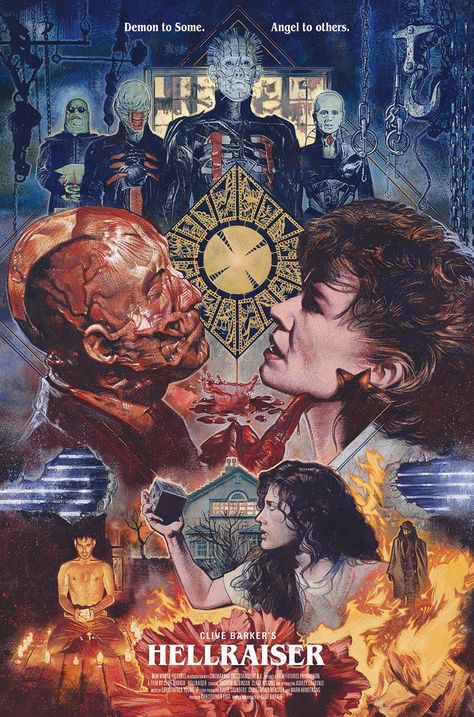 An incredible Hellraiser Art by Graham Humphreys Hellraiser 1987, Movie Artwork, Horror Posters, Horror Movie Art, Classic Horror Movies, Horror Movie Posters, Movie Poster Art, Vintage Horror, Art Films