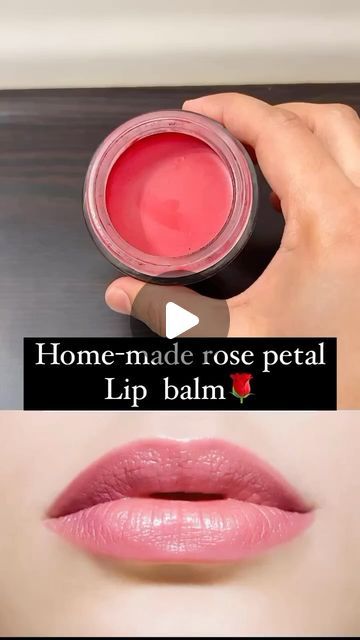 Beauty tips by priya on Instagram: "Beauty_tips by priya👉👉👉 home-made Rose, petal lip balm💯 

ingredients✅✅✅ 
Rose petal
add water 1/4 cup
Vaseline 1 Tsp
coconut oil 1 Tsp 
honey 1 Tsp

✨ home-made natural lip balm💯

follow for more ❣️ #beauty_tips_by_priya 
.
.
.

#lips #lip #lipbalm #pinklips #reels #beauty #reelsinstagram #explore #virel # #explorepage #reelkarofeelkaro #viralreels #natural #naturallips #naturallipbalm" Rose Petals Lip Balm, Vaseline Rose Lip Balm, Rose Lip Balm Recipe, Lip Balm Yapımı, How To Make Lip Balm At Home, How To Make Lip Balm, Home Made Lip Balm, Lips Balm, Homemade Lip Balm Recipe