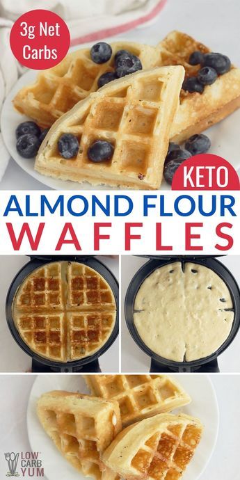 R3 Meal Ideas, Keto With Almond Flour, Recipes For Almond Flour, Keto Waffle Recipe Easy, Almond Flour And Honey Recipes, Keto Waffles Almond Flour Mini Dash, Low Starch Breakfast, Keto Recipes With Almond Flour, Keto Breakfast Waffles