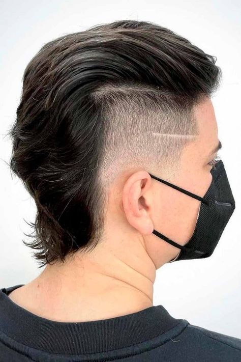 Undercut Medium Hair, Classic Mullet, Ponytail Hairstyles For Men, Mens Mullet, Fade Mullet, Mullet Hairstyles, Curly Shag, Gents Hair Style, Mullet Haircut