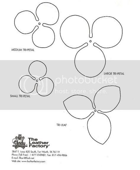 Leather Roses - Patterns and Templates - Leatherworker.net Leather Flower Patterns Templates, Leather Flowers Pattern, Faux Leather Flowers, How To Make Leather Flowers, Leather Flower Pattern, Leather Craft Patterns Free Printable Templates, Diy Leather Rose, Leather Craft Patterns Free Printable, Diy Leather Flowers