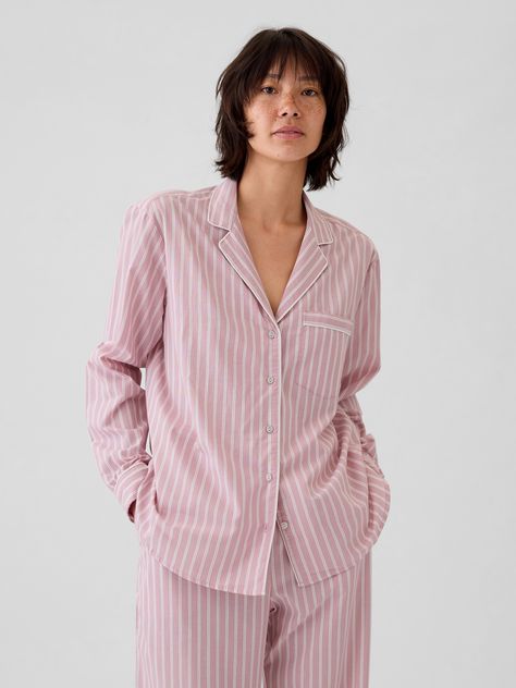 Soft cotton poplin pajama shirt.  Notch collar.  Long sleeves with button cuffs.  Button front.  Certain styles have allover prints.  This product was made in a factory that invests in gender equality and women’s empowerment.  Through RISE Reimagining Industry to Support Equality) and Gap Inc. ’s program P. A. C. E.  Personal Advancement & Career Enhancement), we support people who make our clothes to build the skills, knowledge, confidence, and resilience needed to advance in work and life.  Le Cute Pajama, School Shoes Girls, Cute Pajama Sets, Fall Semester, Cute Pajamas, Gender Equality, Support People, Wedding Guest Dress Summer, Notch Collar